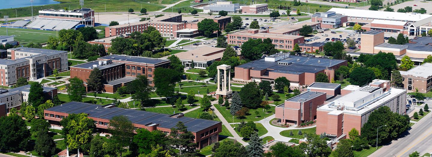 Campus Quad from the air